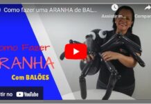 Como fazer uma ARANHA com Balões ARANHA com Balões
