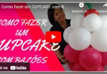 Como Fazer um CupCake com Balões CupCake com Balões