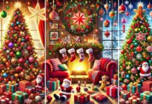 Decoração de Natal Perfeita com Enfeites, Balões e Árvore Decorada Árvores de Natal Criativas